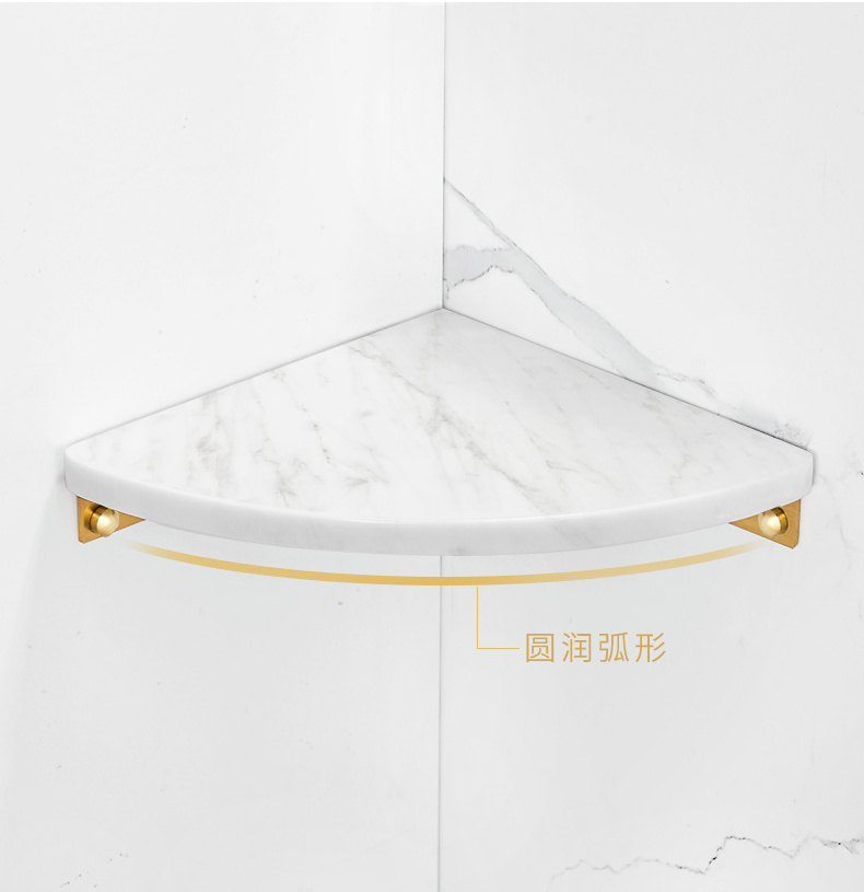 Bianco carrara marble small marble wall  shower white corner shelf