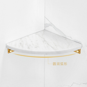 Bianco carrara marble small marble wall  shower white corner shelf