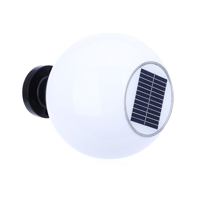 Hot sell 200mm plastic outdoor light globe gate light outdoor solar pillar light