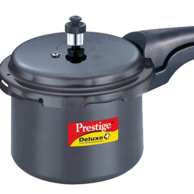 Prestige Deluxe Hard Anodized Pressure Cooker 3L Black,Cookware