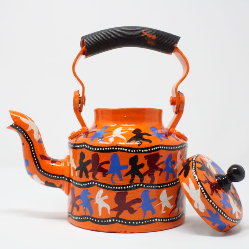 Hand Painted Aluminum Tea Kettle