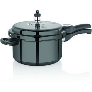 Hard Anodized Pressure Cooker Large Pan 10L  Black,Cookware