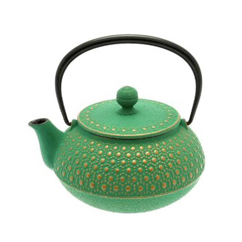 China Cast Iron Teapot Top Quality Chinese Thick Cast Iron Tea Pot with Laser Logo on the bottom of Teapot