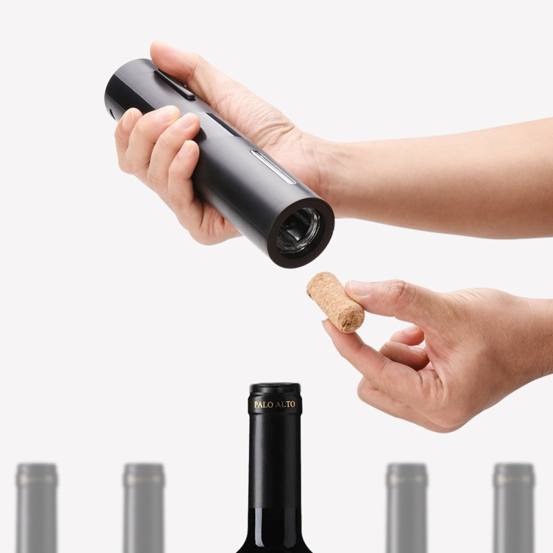 Speed Stainless Steel Electric Threaded Wood Round Bottle Opener For Wine