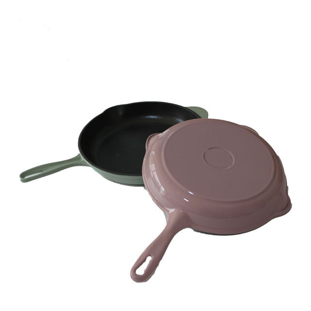 Cast Iron Enamel Camping Wok And Stir Pot Non Stick Breakfast Pancake Cookware Sets Double Sided Full Set Induction Frying Pan