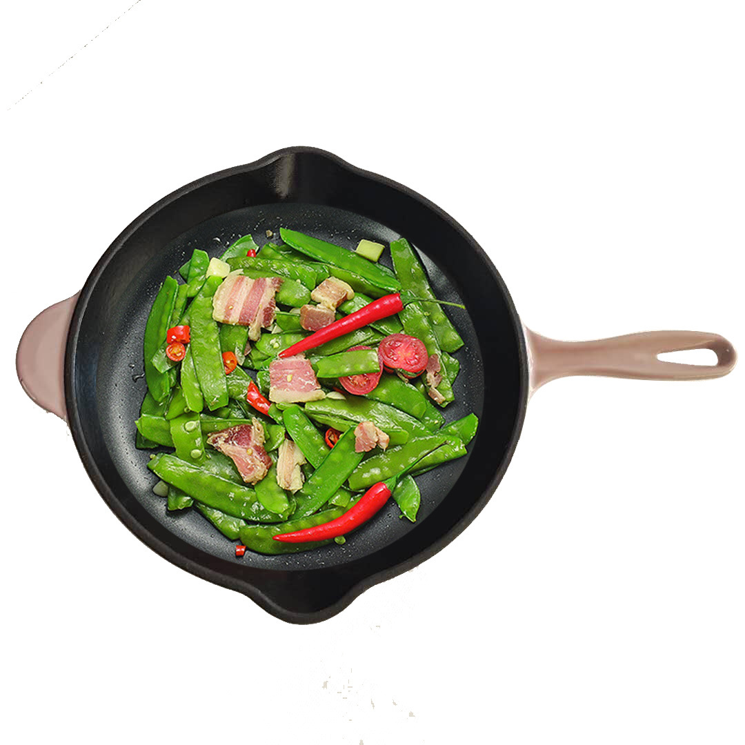 Cast Iron Enamel Camping Wok And Stir Pot Non Stick Breakfast Pancake Cookware Sets Double Sided Full Set Induction Frying Pan