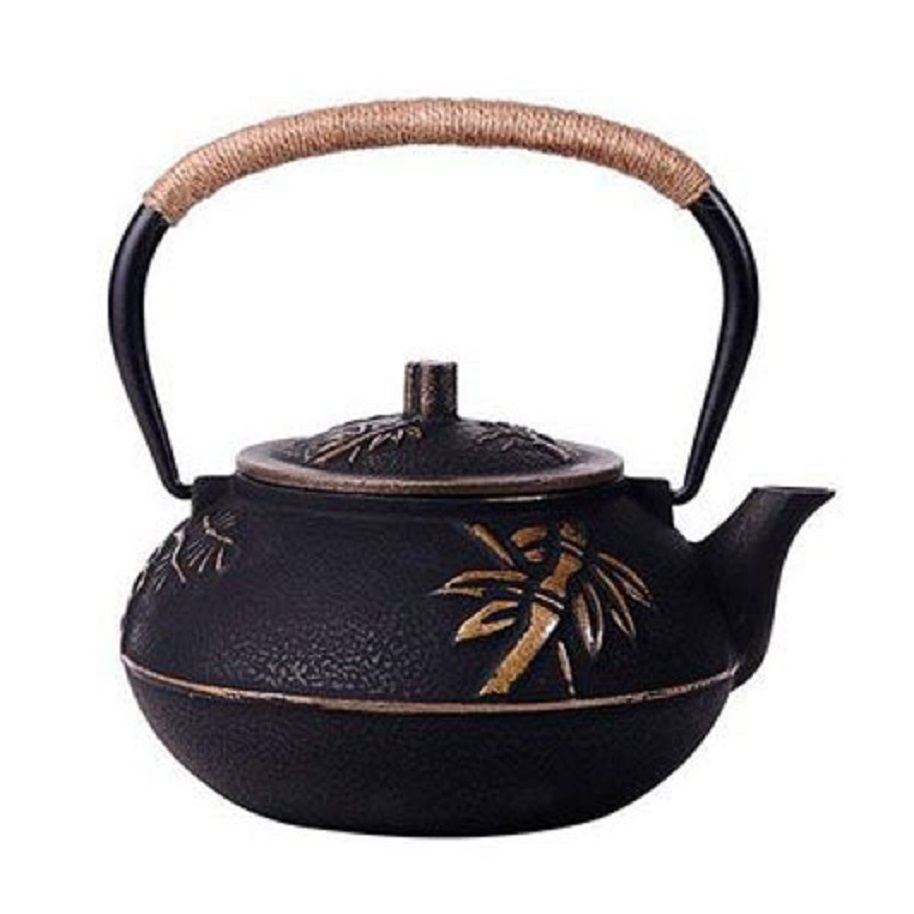 High Quality Japanese Cast Iron Teapot Kettle with Stainless Steel Infuser Strainer Tea Pot Plum Blossom 30 Ounce