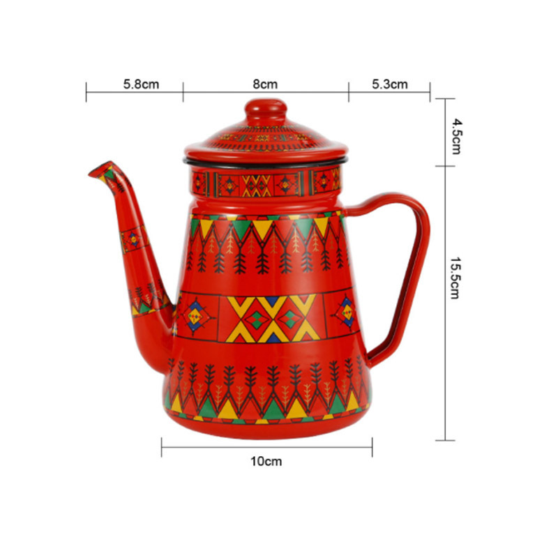 New design 1.5L Teapot Enamel Teapot Enamel Kettle