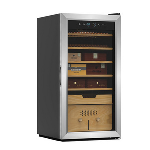 Temperature Humidity Control Electric Compressor Display Cigar Humidor Fridge Cigar Cooler Cabinet