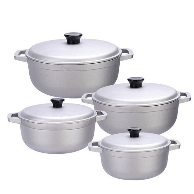 Hot sale Die casting aluminum pot 4 pcs cookware set