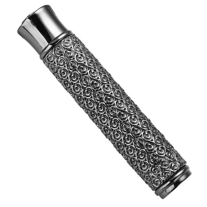 Carved Small Open Flame Portable Simple Luxury Table Fancy Refillable  Torch Cigar Lighter With Punch