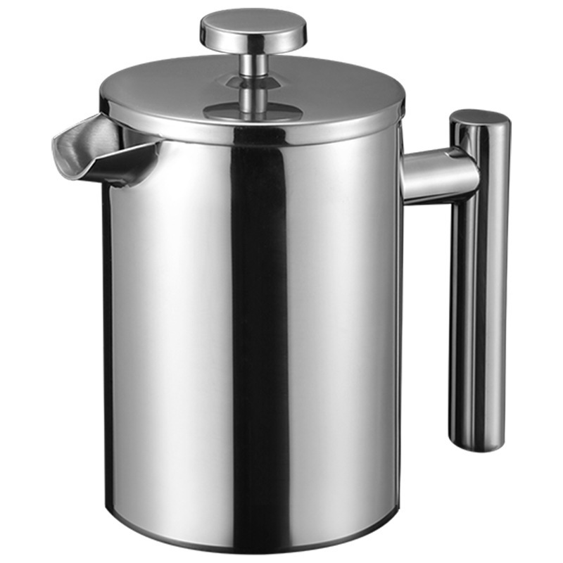 Top Seller Travel Mug Small Stainless Steel Portable French Press For Coffee Maker 300Ml Metal