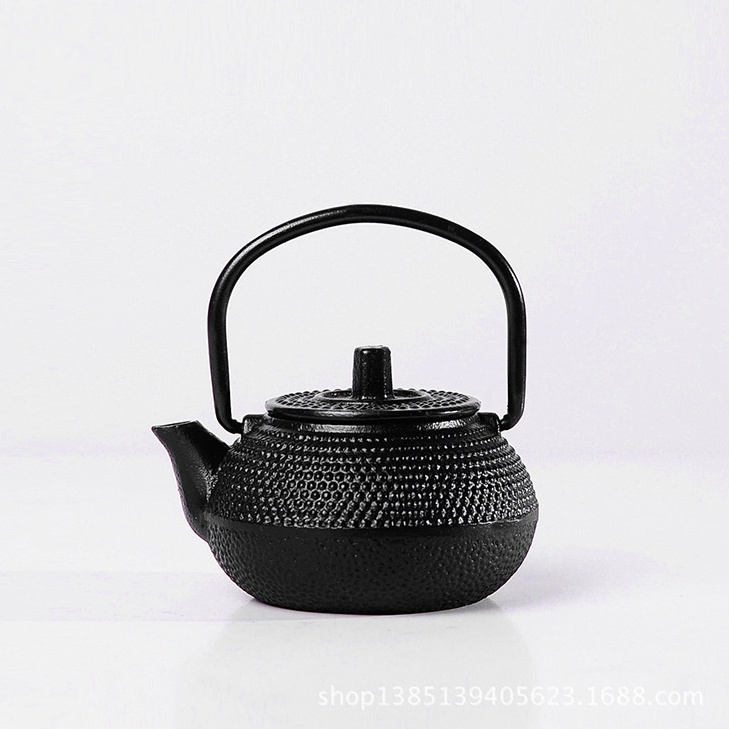 Hand Made Stove Top Safe Cast Iron Tea Kettle Japanese Cast Iron Teapot with Trivet and Loose Leaf Tea Infuser