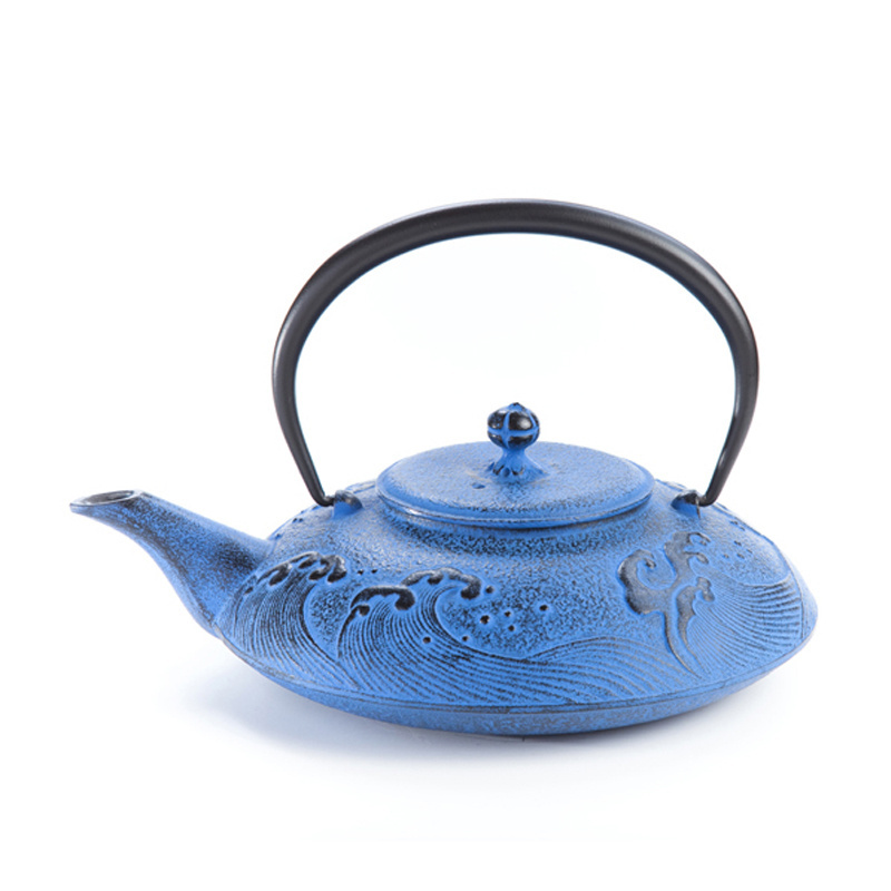 China Cast Iron Teapot Top Quality Chinese Thick Cast Iron Tea Pot with Laser Logo on the bottom of Teapot