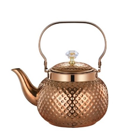 Electric Kettles 1.2L Large Camping Gold Stainless Steel Teapot Kettle Manufacturer