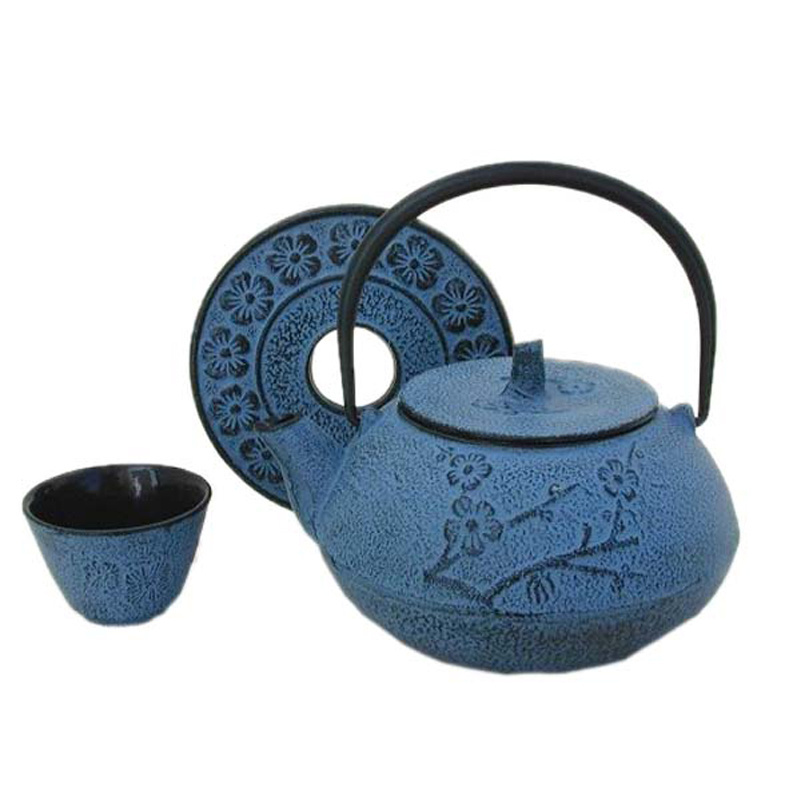 China Cast Iron Teapot Top Quality Chinese Thick Cast Iron Tea Pot with Laser Logo on the bottom of Teapot