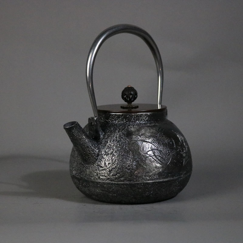 Hand Made Stove Top Safe Cast Iron Tea Kettle Japanese Cast Iron Teapot with Trivet and Loose Leaf Tea Infuser