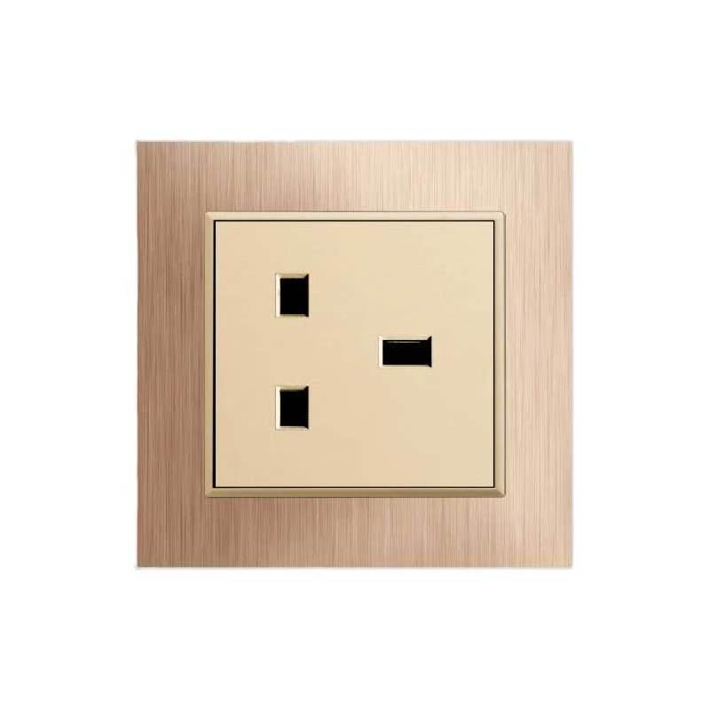 OSWELL  Residential indoor 2gang 1/2way Hotel Home Blank Switch Cover Plate Wall Light British Style Home Toggle Switch