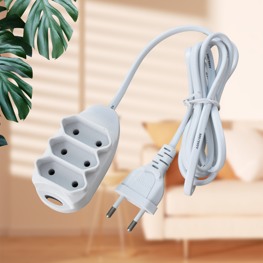 OSWELL Power Strip Surge  13amp Flat Extension Cord Socket