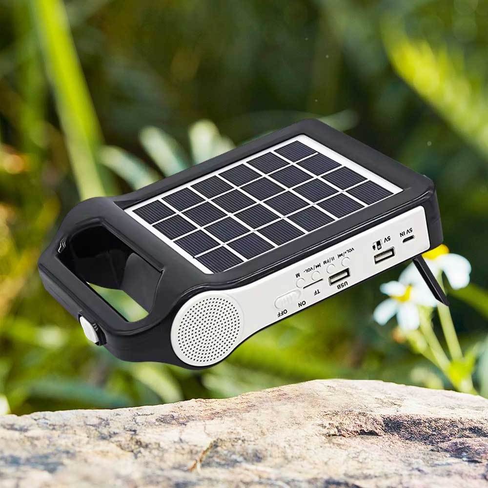 OSWELL Outdoor mobile phone charger solar power bank portable power wireless solar panel lighting system with power