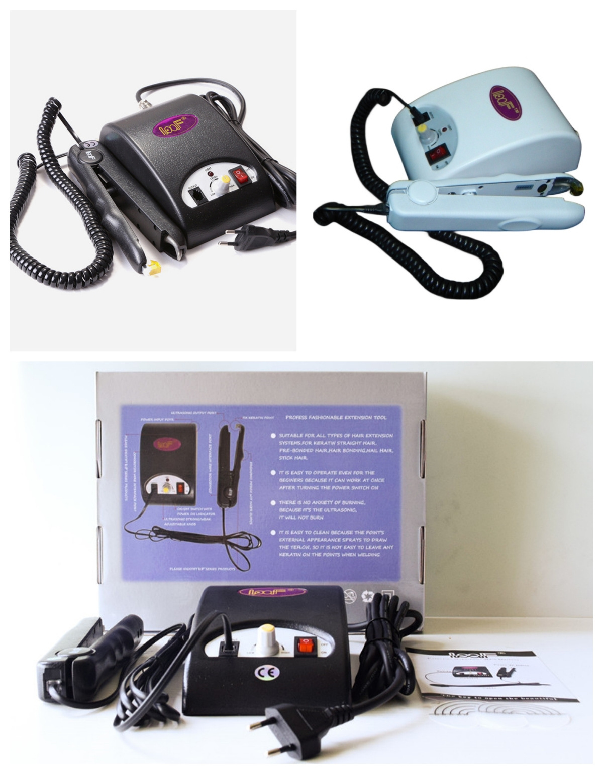 Loof Cold Fusion Hair Extension Machine 6D Ultrasonic Hair Extension Machine Pre-bonded Keratin Hair Extensions Machine