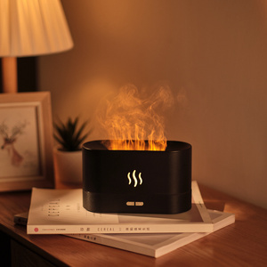 New arrivals Cool Mist Ultrasonic Usb Led room Aroma Essential Oil  Diffuser Portable h2o flame air fire humidifier