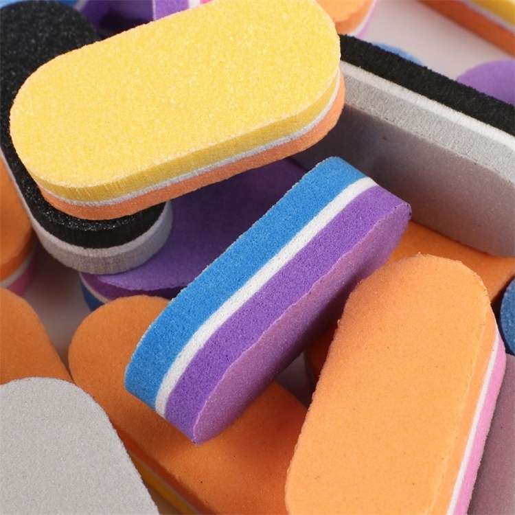 40pcs/bag Double Color Mini Nail Sponge File Buffer Block Sanding File Pedicure Manicure Tool Professional Nail Kit Supply