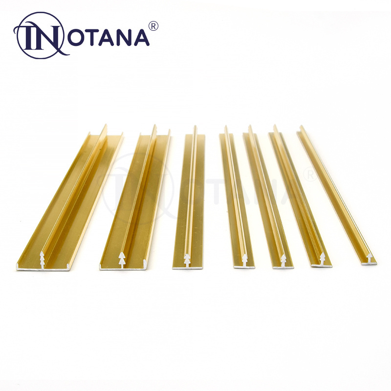 Low Price aluminum extrusion profiles T shaped trim for wall aluminium alloy decorative strip for home decoration