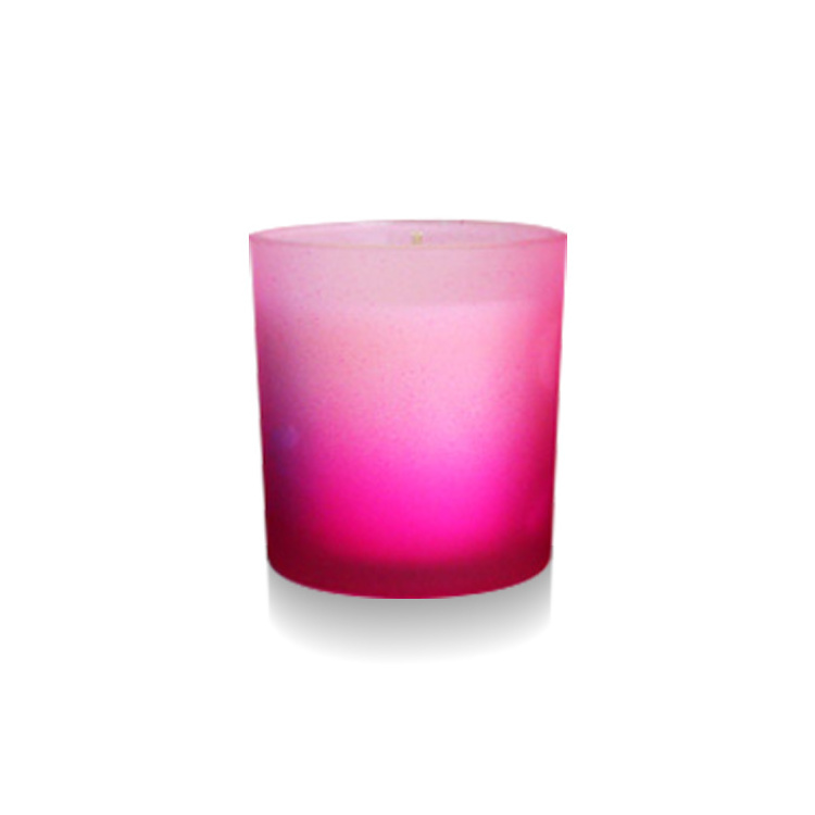 Wholesale personalized luxury SPA 150g soy wax candle in ombre colorful glass jar -Tahitian Vanilla