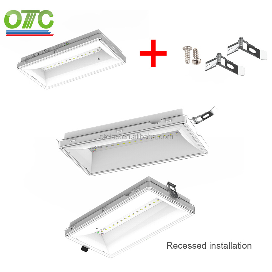 OT-HLB5-RST LED IP65 exit light and exit sign in one design