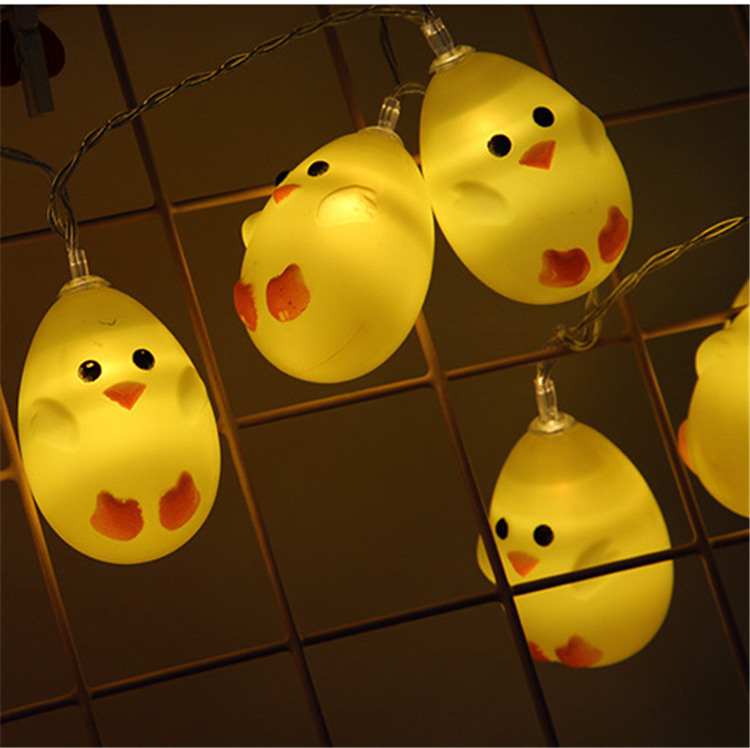 Battery Operated Led Light 10 LEDs Festival Lights Easter Chicken Design Decoration Led Lights