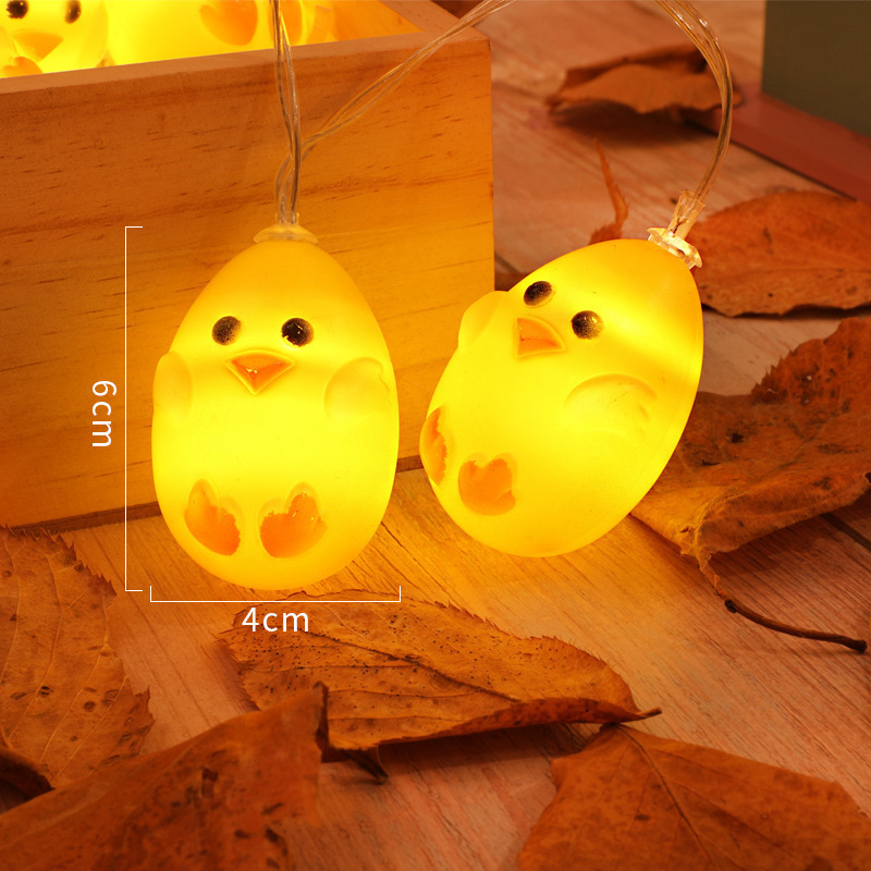 Battery Operated Led Light 10 LEDs Festival Lights Easter Chicken Design Decoration Led Lights