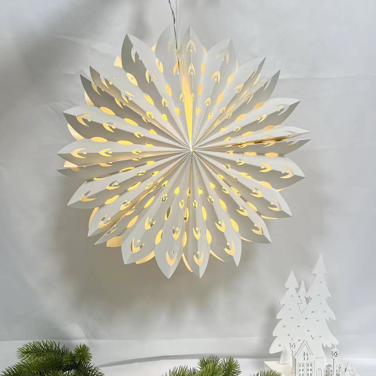 paper hanging lamp rohs led lights battery operated led light