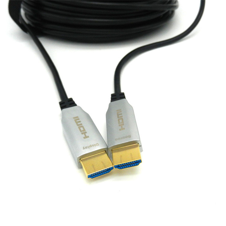 Manufactory Direct Custom High Quality 20m 4K 8K 60HZ 18.2Gbps Fiber Optic HDMI To HDMI 2.0 Cable