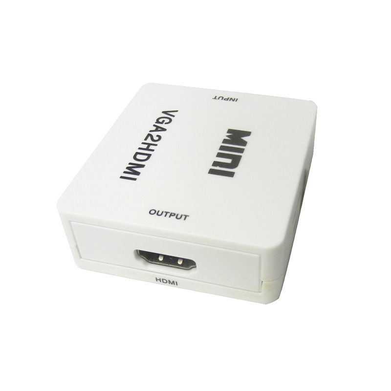 Mini VGA to HDMI Converter Box 1080P HDMI to VGA Video Audio  AV Adapter For PC Laptop DVD to HDTV