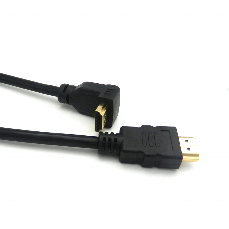 90degree angled premium 2.0v 4k 60hz hdmi cable custom cabo cable hdmi 1.5m