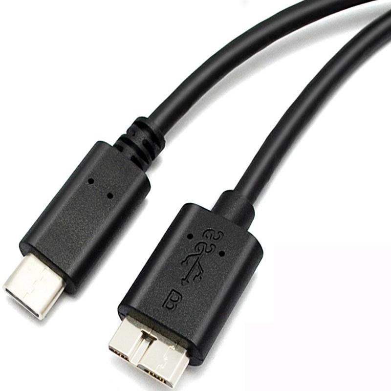 Type c to Micro-B Mobile Hard Disk Cable 5 Gbps USB3.1 to USB3.0 Hard Disk Data Cable