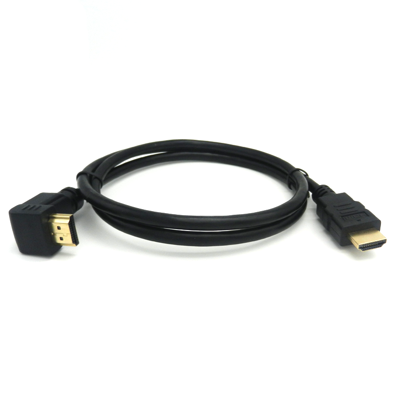 90degree angled premium 2.0v 4k 60hz hdmi cable custom cabo cable hdmi 1.5m