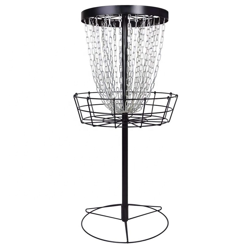 Sports Disc Golf Baskets Portable Disc Golf Target with Chains Included  Disc Golf Basket Stand Equipment for Hole