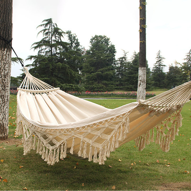 Canvas outdoor product hammock wood hammock chair stand macrame chair hammock for outdoor