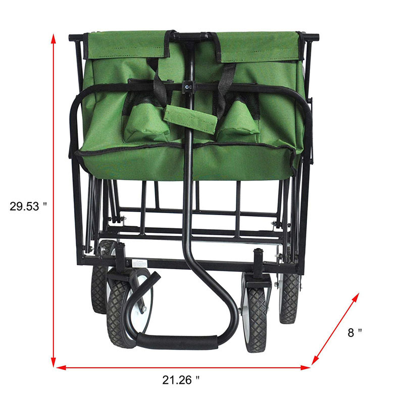 Collapsible garden outdoor park utility van picnic camper belt replaceable cover folding utility wagon