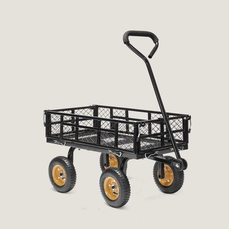 Manufacturing Mesh Process Small Garden Cart Garden Aluminum Garden Cart With Four Wheels