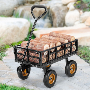 Manufacturing Mesh Process Small Garden Cart Garden Aluminum Garden Cart With Four Wheels