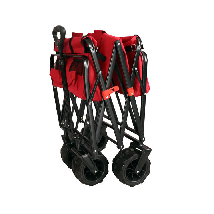 Outdoor gathering folding car Mountain wheel portable camping car camp car transport carrying trolley trailer trolley