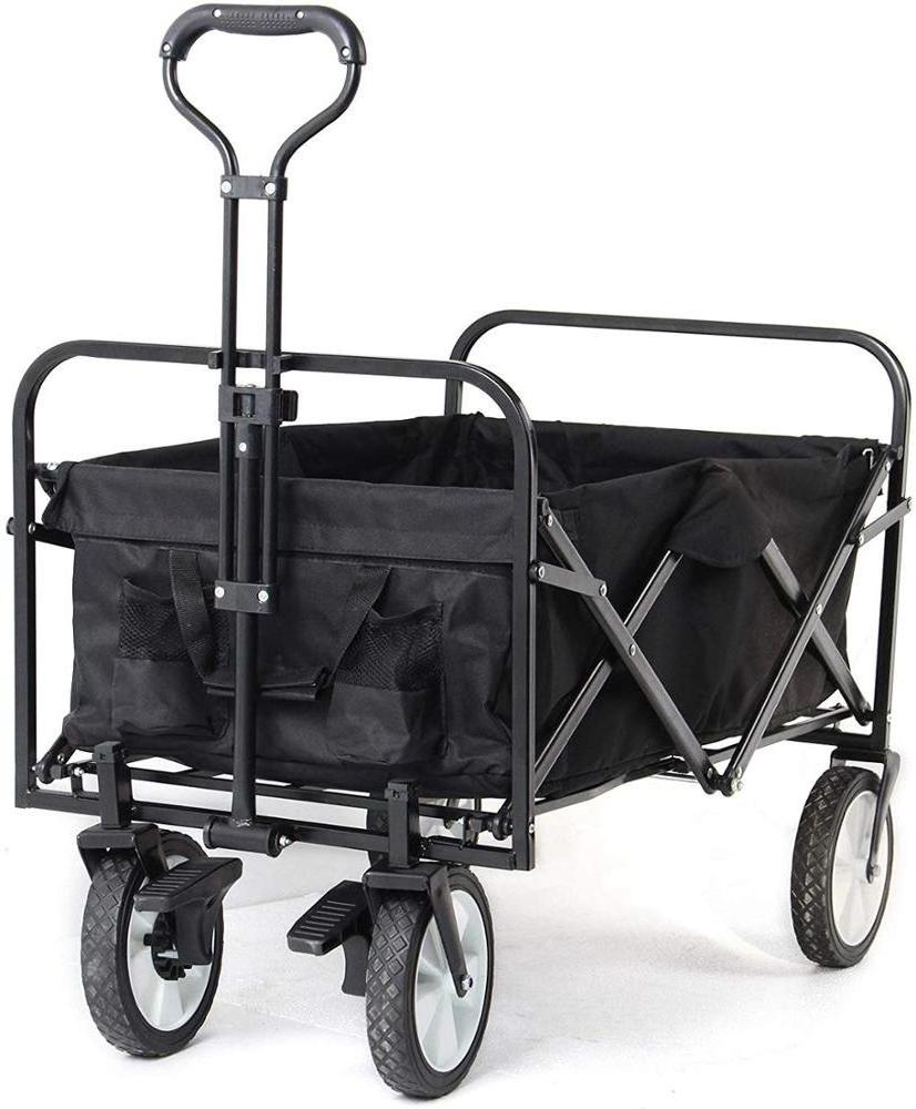 Stocks high quality FW002 dog show trolley wagon with folding steel tube for Transoprt camping beach