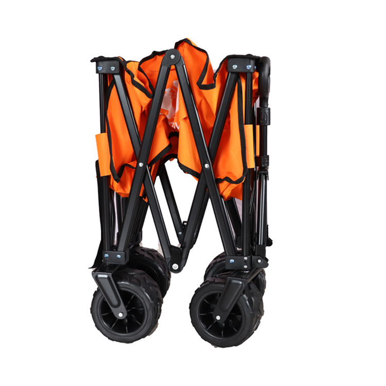 Wear-resistant Outdoor folding utility wagon fold camp trolley cart garden beach fish cart picnic wagon