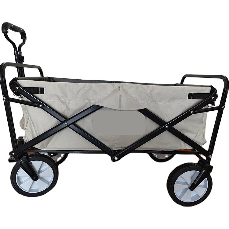 Hot Sale china Tool Storage shop four Wheels Heavy Duty  Beach Wagon 600D Oxford Outdoor Folding Wagon