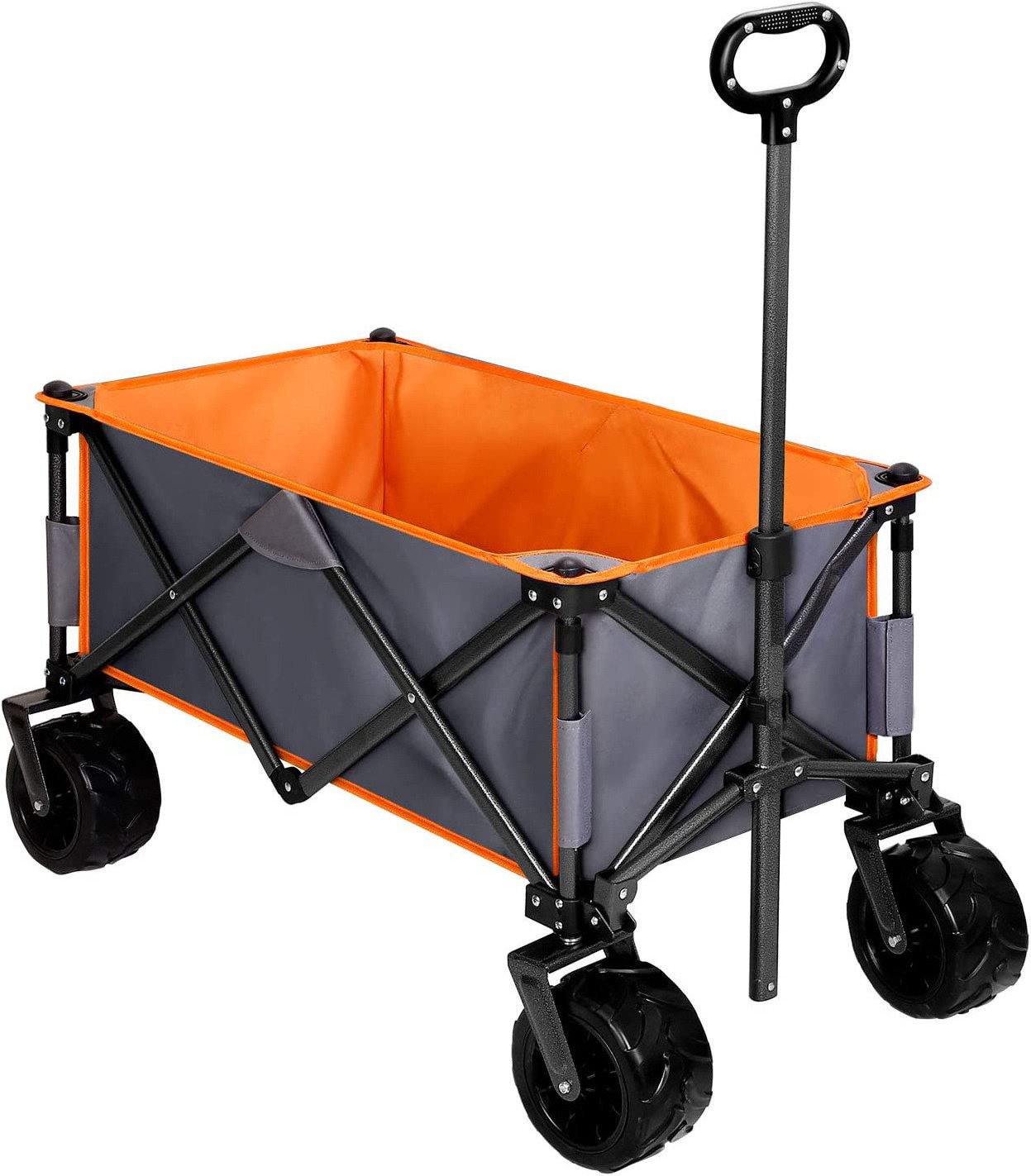 Wear-resistant Outdoor folding utility wagon fold camp trolley cart garden beach fish cart picnic wagon