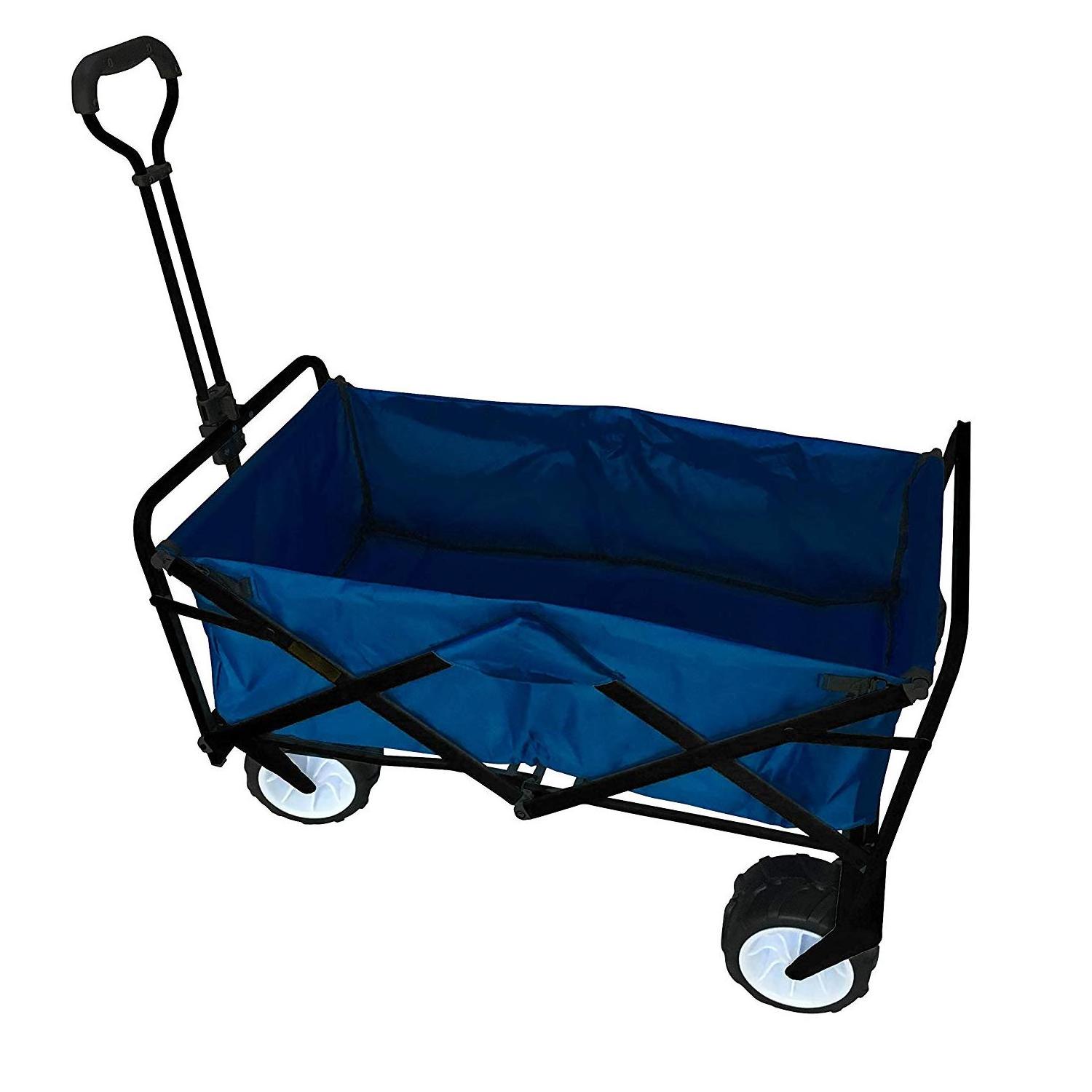 Outdoor wholesale garden pet trolley wagon camping folding Trolley with 10-inch rubber tread wheels