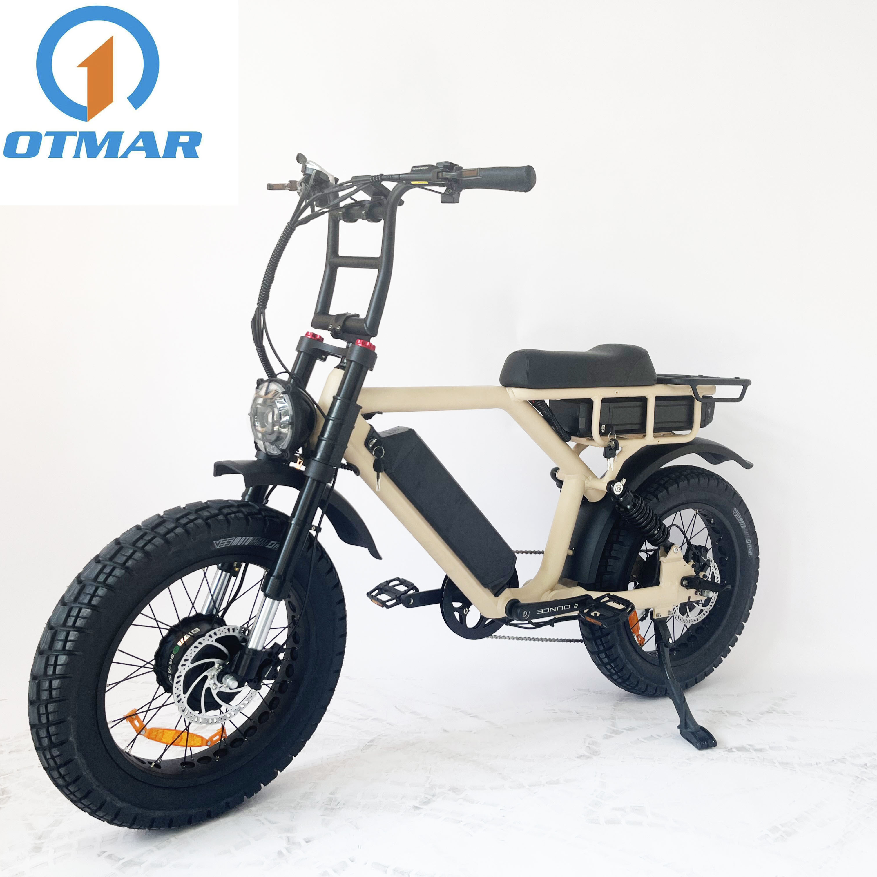 20inch Dual Motor Big Battery Electric Cycle Fat Tire Tyre Electric Bicycle Full Suspension 52V Mountain E Bike